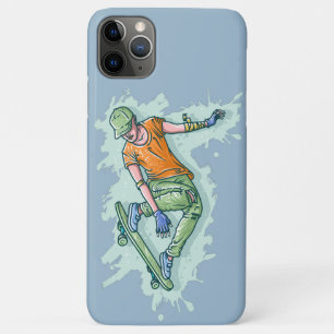 Coloured Flying Skater, Funny Illustration Case-Mate iPhone Case