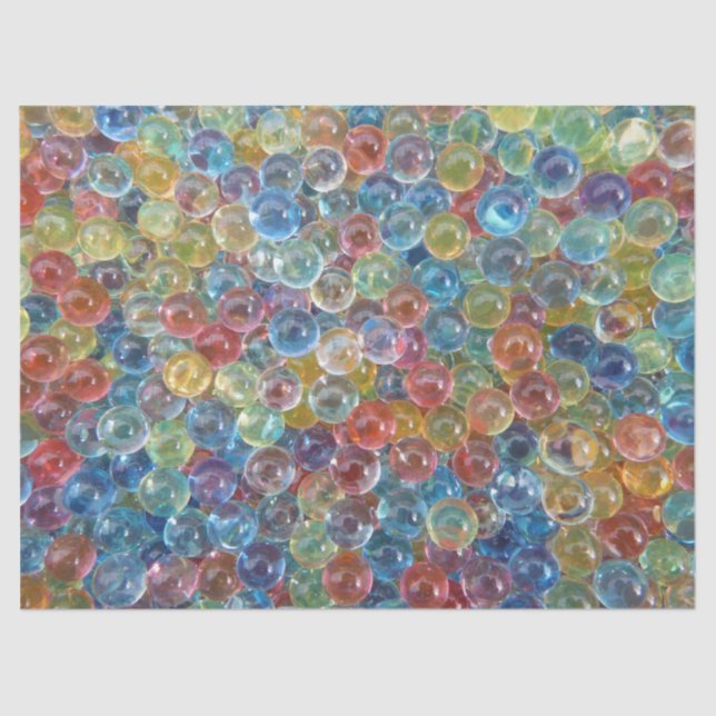 coloured glass beads tissue paper (Front)