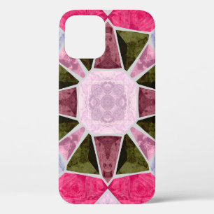 coloured glass mosaic, seamless backgroundsquare, iPhone 12 case