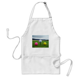 Coloured Golf Balls, mountain tee Standard Apron