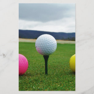 Coloured Golf Balls, mountain tee Stationery