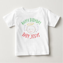 Coloured Happy Birthday Baby Jesus - Christmas 