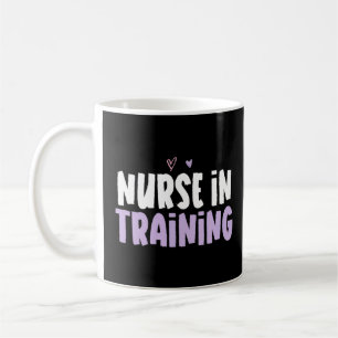 Coloured Heart Nurse In Training Saying Coffee Mug