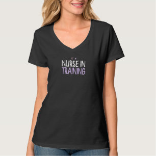 Coloured Heart Nurse In Training Saying Joke 1 T-Shirt