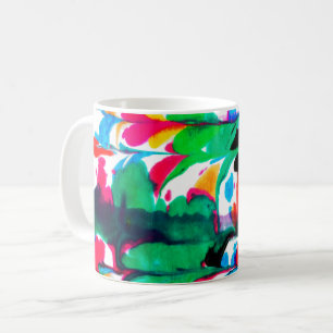 Coloured hearts coffee mug