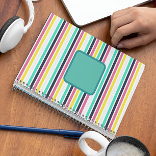 Coloured Horizontal Stripes  Notebook