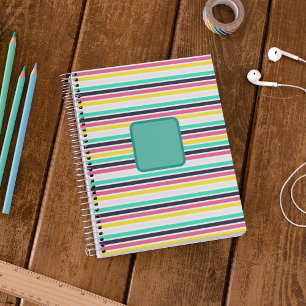Coloured Horizontal Stripes Planner