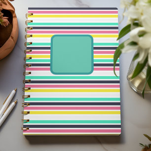 Coloured Horizontal Stripes Planner