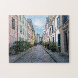 Coloured houses in Rue Cremieux - Paris, France Jigsaw Puzzle