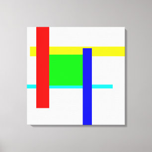 Coloured hug canvas print