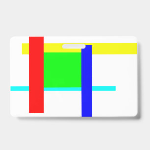 Coloured hug ID badge