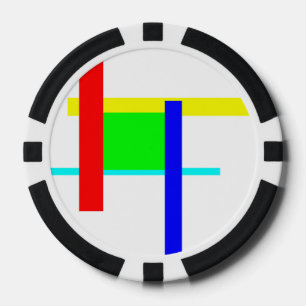Coloured hug poker chips
