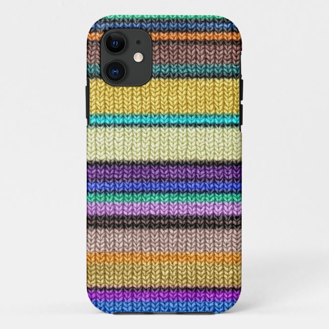 Coloured knitting Stripes seamless pattern 1 Case-Mate iPhone Case (Back)