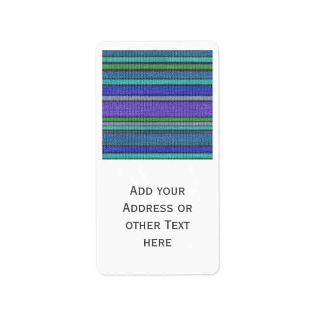 Coloured knitting Stripes seamless pattern 2 Label (Front)