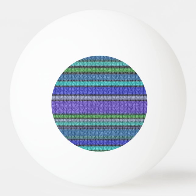Coloured knitting Stripes seamless pattern 2 Ping Pong Ball (Back)