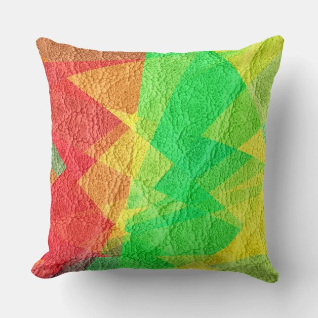 Coloured Leather #2 Cushion (Front)