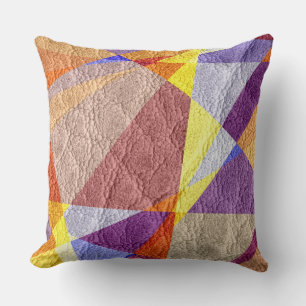 Coloured Leather #3 Cushion