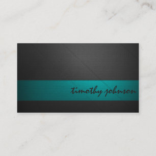 Coloured Leather in Teal Business Card