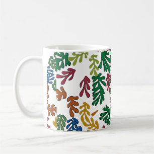 Coloured Leaves, MAtisse Style Coffee Mug