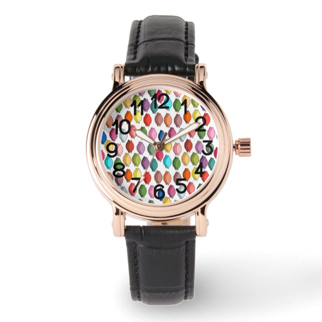 Coloured Leaves  Watch (Front)