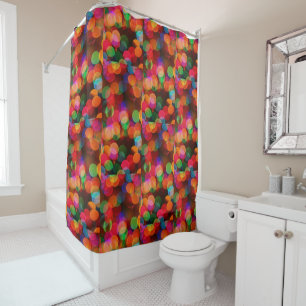 Coloured Lights Bold Modern Shower Curtain