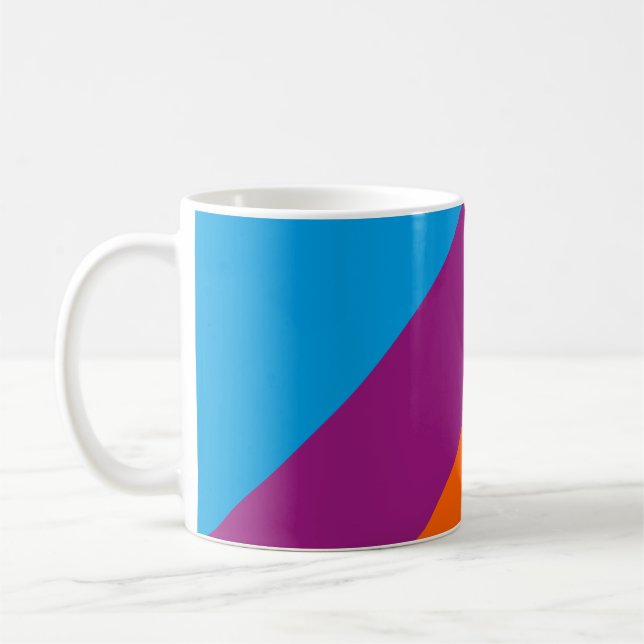 Coloured lines coffee mug (Left)