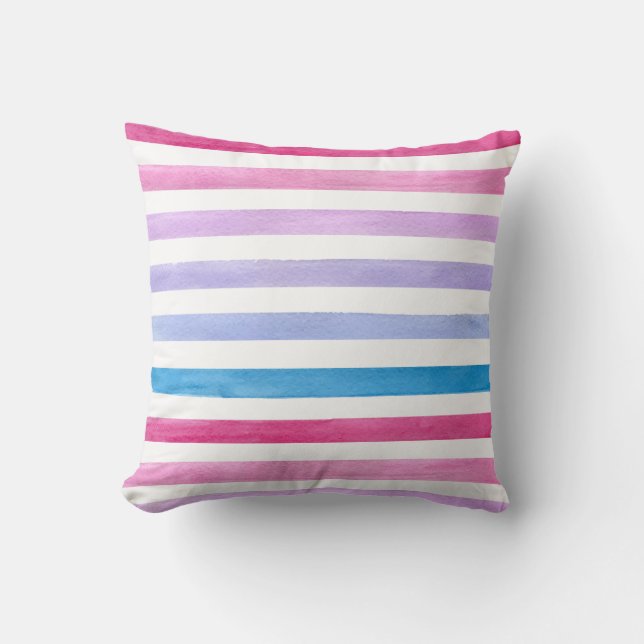 Coloured lines cushion (Front)