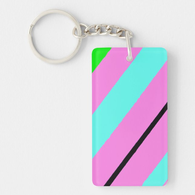 Coloured lines key ring (Front)
