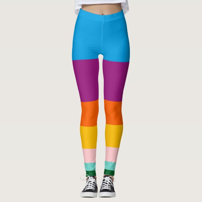 Coloured lines leggings (Front)