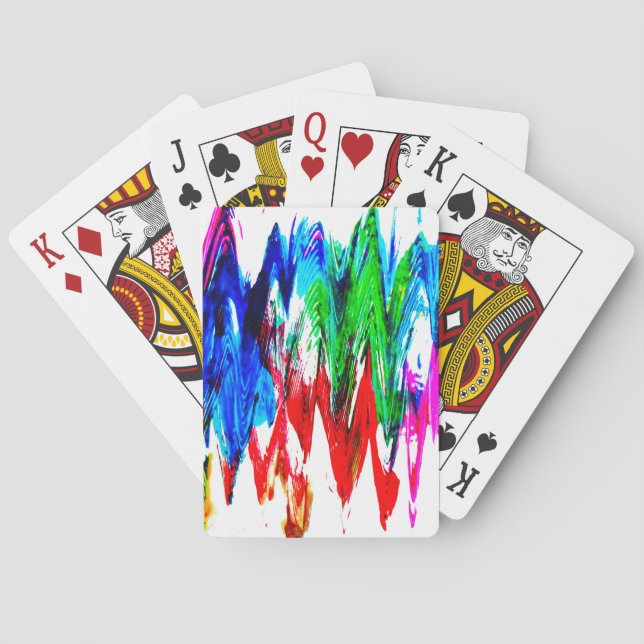 Coloured lines playing cards (Back)