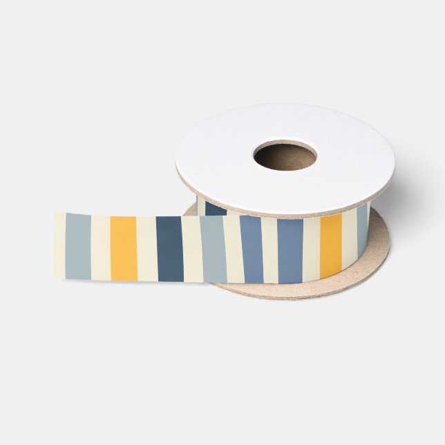 Coloured Lines Satin Ribbon (Spool)