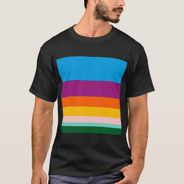 Coloured lines T-Shirt (Front)