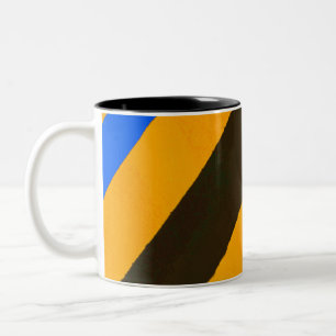Coloured lines Two-Tone coffee mug