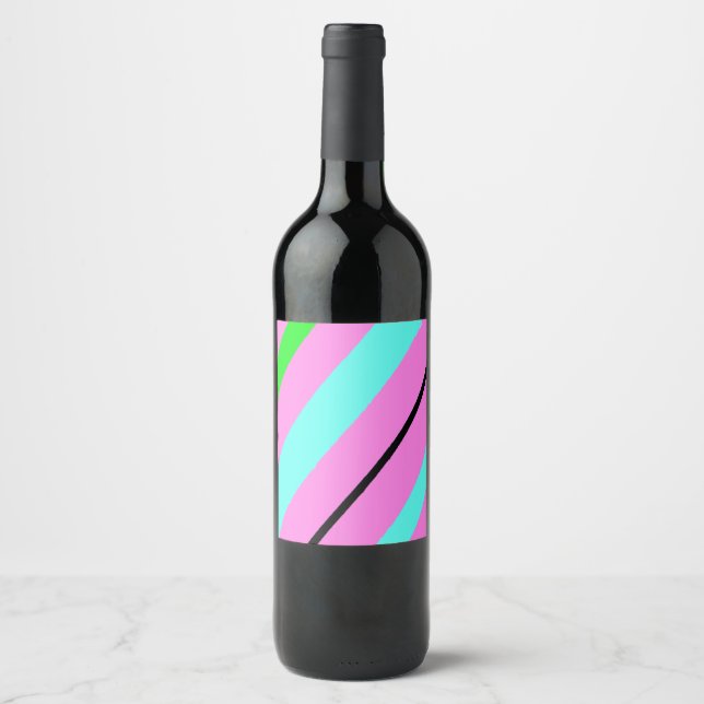 Coloured lines wine label (Front)