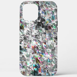 Coloured look like square dvd cutouts, rough mosai iPhone 12 pro max case