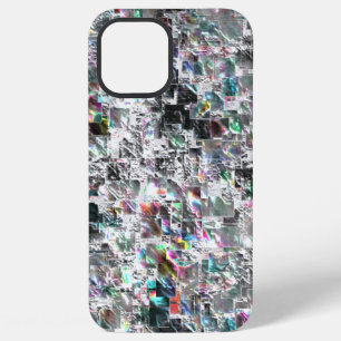 Coloured look like square dvd cutouts, rough mosai iPhone 12 pro max case