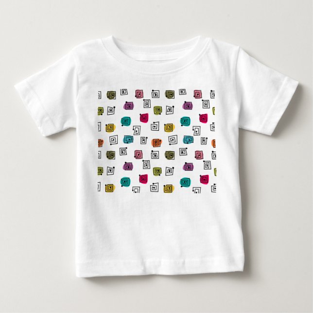 Coloured Mazes  Baby T-Shirt (Front)