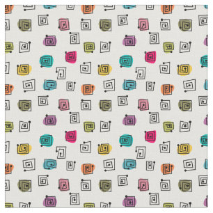 Coloured Mazes  Fabric