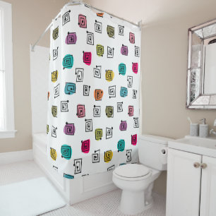 Coloured Mazes  Shower Curtain
