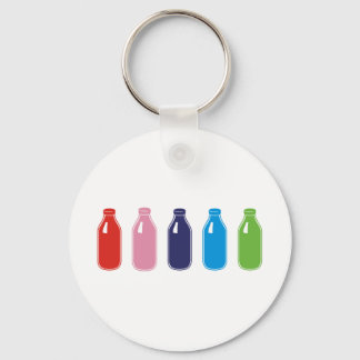 Coloured milk keychain