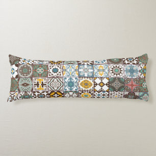 Coloured Moroccan tile Body Cushion