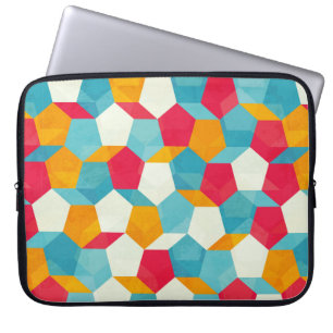 coloured mosaic seamless pattern laptop sleeve