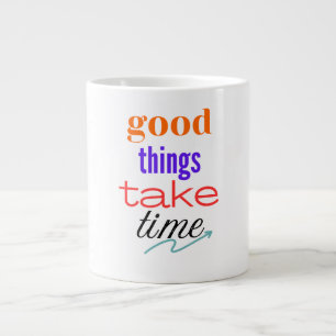 Coloured Motivational Large Coffee Mug