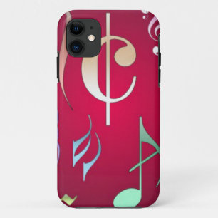 Coloured Musical Notes iPhone 11 Case