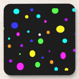 Coloured Orbs-cork coaster