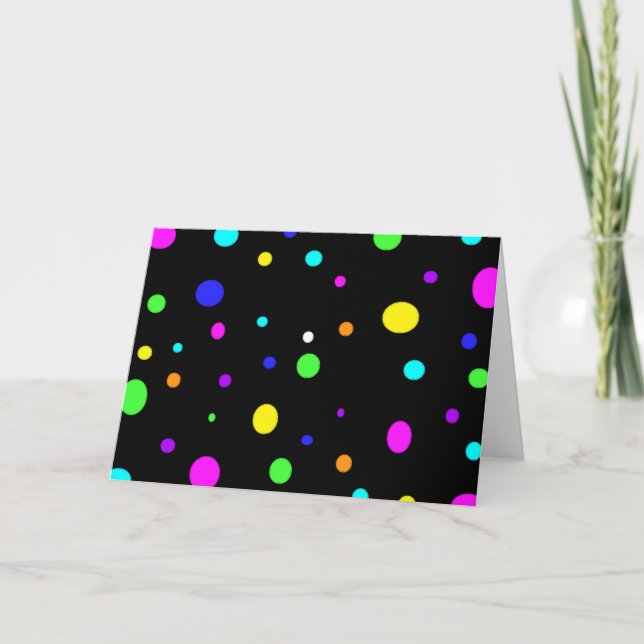 Coloured Orbs-greeting cards (Front)