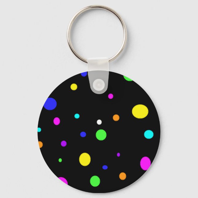 Coloured Orbs-keychain Key Ring (Front)