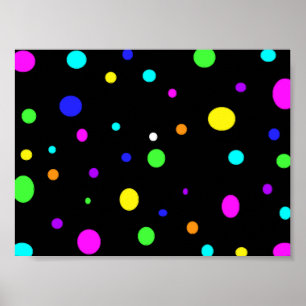 Coloured Orbs-poster Poster