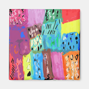 Coloured patches magnet