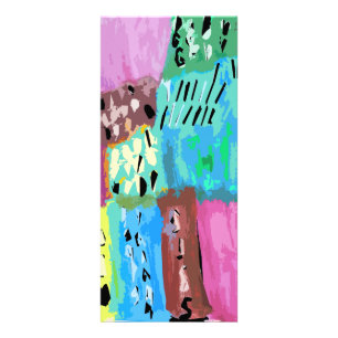 Coloured patches rack card